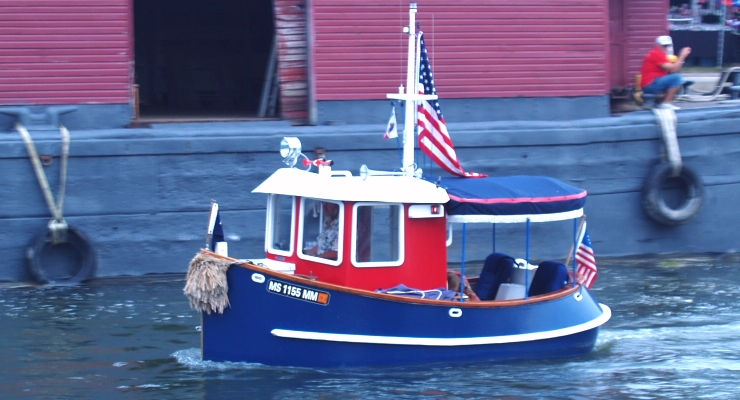 The cutest boat in the show, the mini Tug Toot Toot. She has a big 